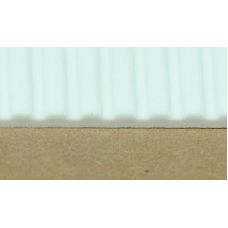 EV 4529 - Imitácia plechu s prelismi (trapézový symetrický), hrúbka 1,0 mm, rozteč 2,5 mm, šírka rebra 0,83 mm