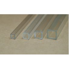 Rab 430-55/3 - Hranol dutý, priehľadný, štvorcový, 4,0 x 4,0 mm, vnútorný rozmer 3,0 x 3,0 mm, jeden kus - dopredaj