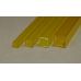 Rab 432-57/3 - Hranol dutý, priehľadný žltý, štvorcový, 5,0 x 5,0 mm, vnútorný rozmer 4,0 x 4,0 mm, jeden kus - dopredaj