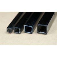 Rab 435-53/3 - Hranol dutý, priehľadný hnedý, štvorcový, 3,0 x 3,0 mm, vnútorný rozmer 2,0 x 2,0 mm, jeden kus - dopredaj
