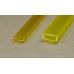 Rab 440-53/3 - Hranol dutý, priehľadný žltý, obdlžníkový, 2,0 x 4,0 mm, jeden kus - dopredaj