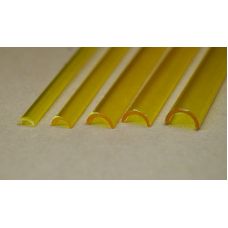 Rab 453-57/3 - Žľab priehľadný žltý, vonkajší priemer 6,0 mm, vnútorný priemer 4,5 mm, jeden kus