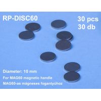 RP-DISC60/2 - Kovový krúžok pre držiak RP-MAG60, priemer 10 mm, 2 ks