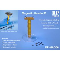 RP-MAG50 - magnetický držiak modelov vhodný pre mierky 1:48, 1:72